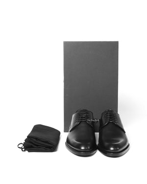 Dior Noir Leather Derby Lace Up Men's Shoes Size 41 - 2