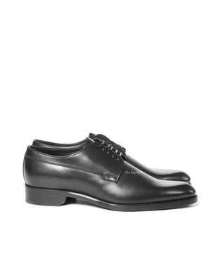 Dior Noir Leather Derby Lace Up Men's Shoes Size 41 - 5