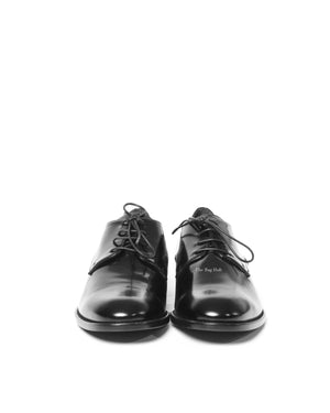 Dior Noir Shiny Calfskin Derby Lace Up Women's Shoes Size 39D - 3