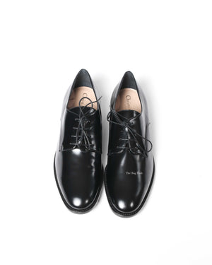 Dior Noir Shiny Calfskin Derby Lace Up Women's Shoes Size 39D - 8