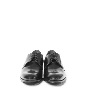 Dior Noir Leather Derby Lace Up Women's Shoes Size 39 - 3