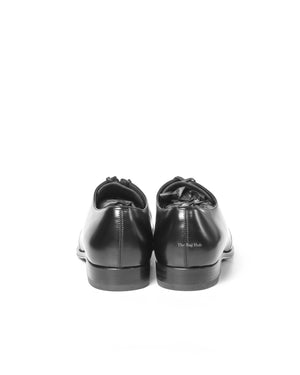 vDior Noir Leather Derby Lace Up Women's Shoes Size 39 - 6
