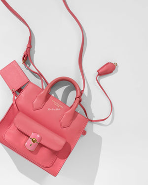 Balenciaga Rose Padlock Mini All Afternoon Tote Bag