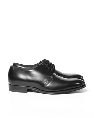 Dior Noir Leather Derby Lace Up Women's Shoes Size 39 - 4