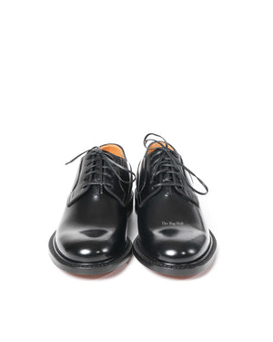Dior Noir Leather Evidence Derby Men's Shoes Size 40 - 3