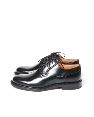 Dior Noir Leather Evidence Derby Men's Shoes Size 40 - 5