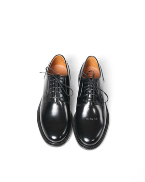 Dior Noir Leather Evidence Derby Men's Shoes Size 40 - 8