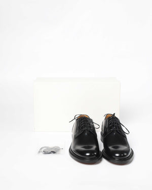 Dior Noir Leather Evidence Derby Men's Shoes Size 40 - 9