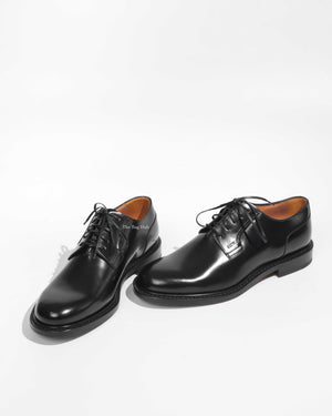 Dior Noir Leather Evidence Derby Men's Shoes Size 40 - 1