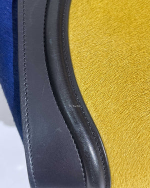 Celine Tri-Color Pony Hair And Leather Micro Luggage Tote Bag