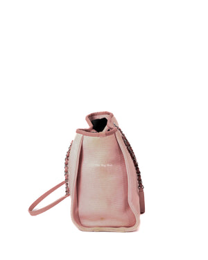 Chanel Pink Canvas Deauville Medium Tote Bag-5
