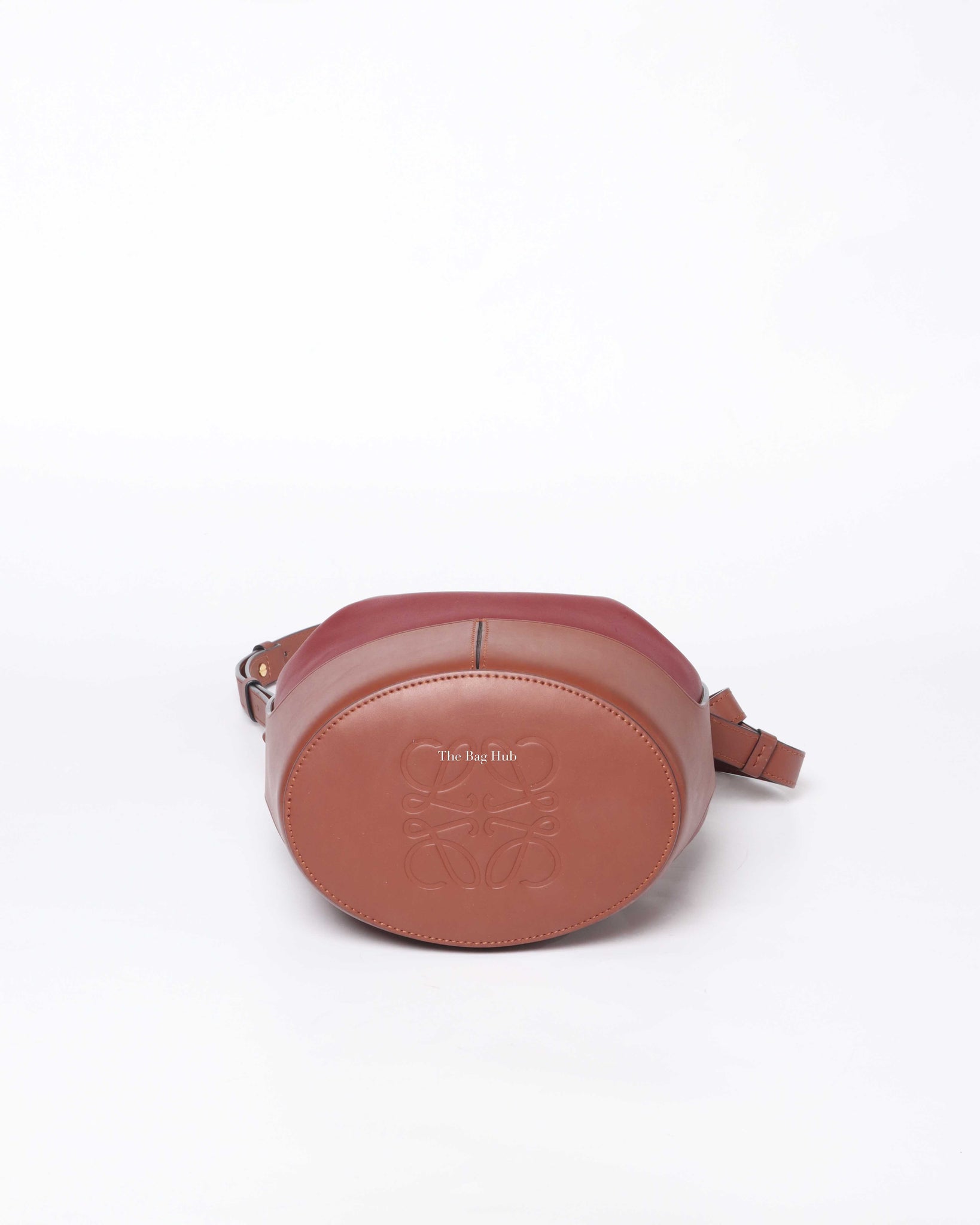 Loewe Red & Brown Leather Small Balloon Bag - 6