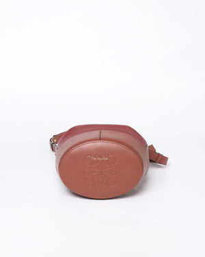 Loewe Red & Brown Leather Small Balloon Bag - 6