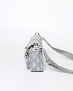 Christian Dior Gray CD Diamond Canvas Hit The Road With Strap Men's Bag - 5