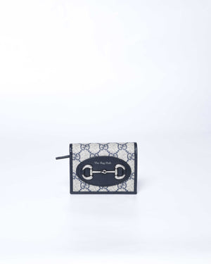 Gucci Blue Horsebit 1955 Card Case Wallet-2