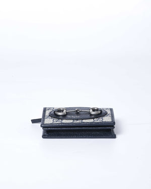 Gucci Blue Horsebit 1955 Card Case Wallet-6