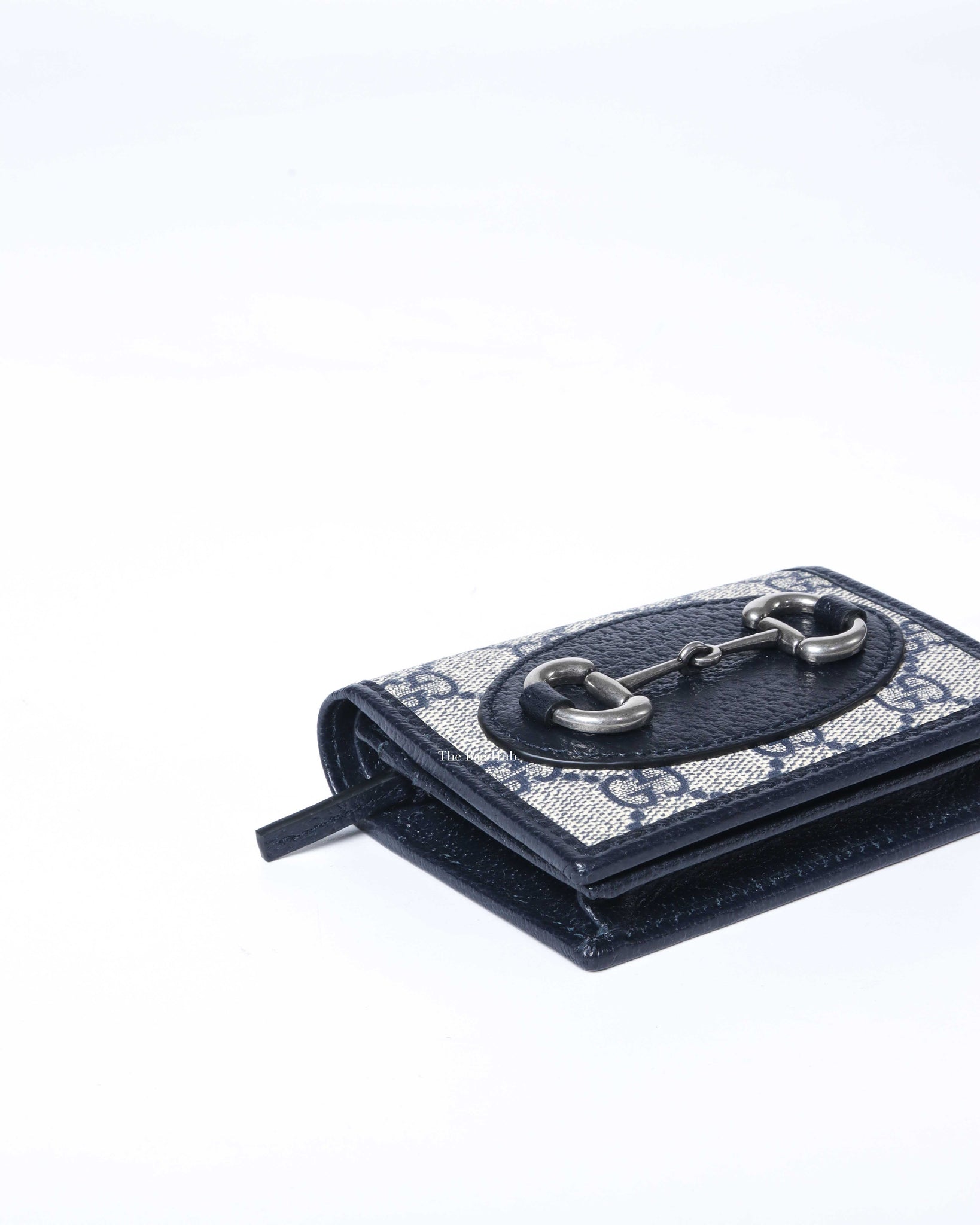 Gucci Blue Horsebit 1955 Card Case Wallet-7