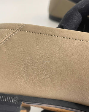 Gucci Mud Leather Women's Horsebit Loafers Size 38