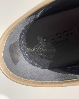 Gucci Mud Leather Women's Horsebit Loafers Size 38