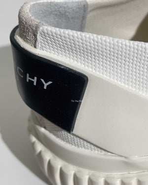 Givenchy White Canvas/Rubber Tennis Light Sneakers Size 37