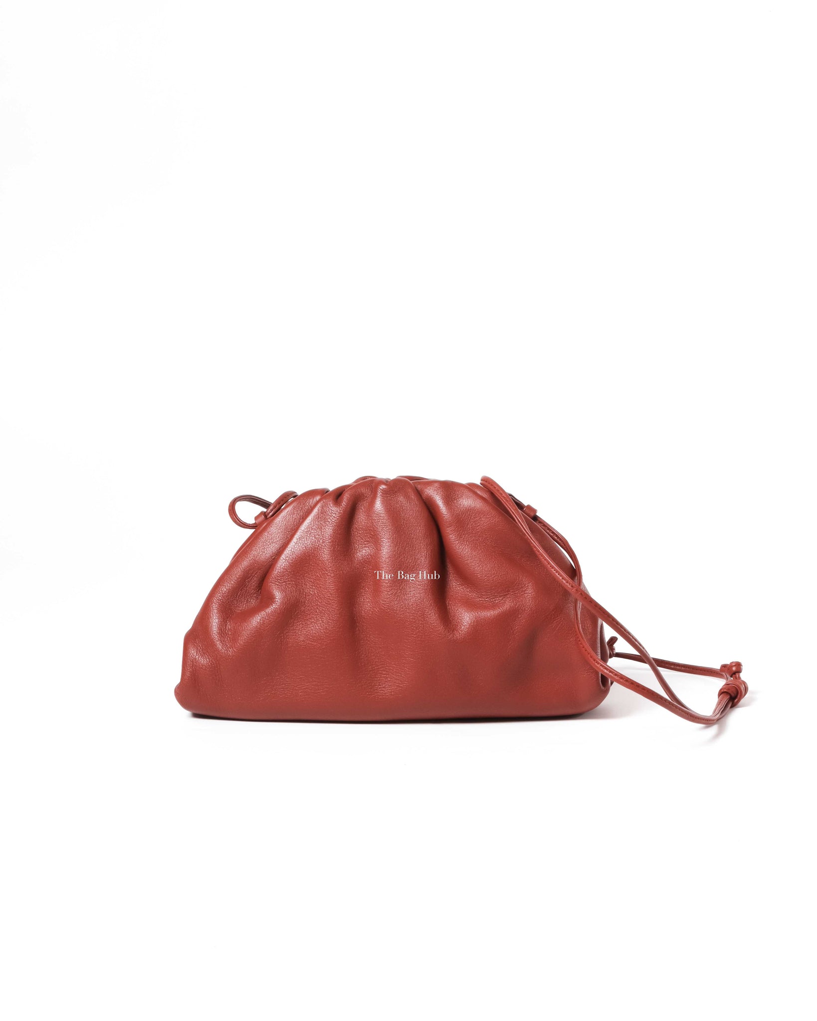 Bottega Veneta Rust Leather Mini Pouch Bag