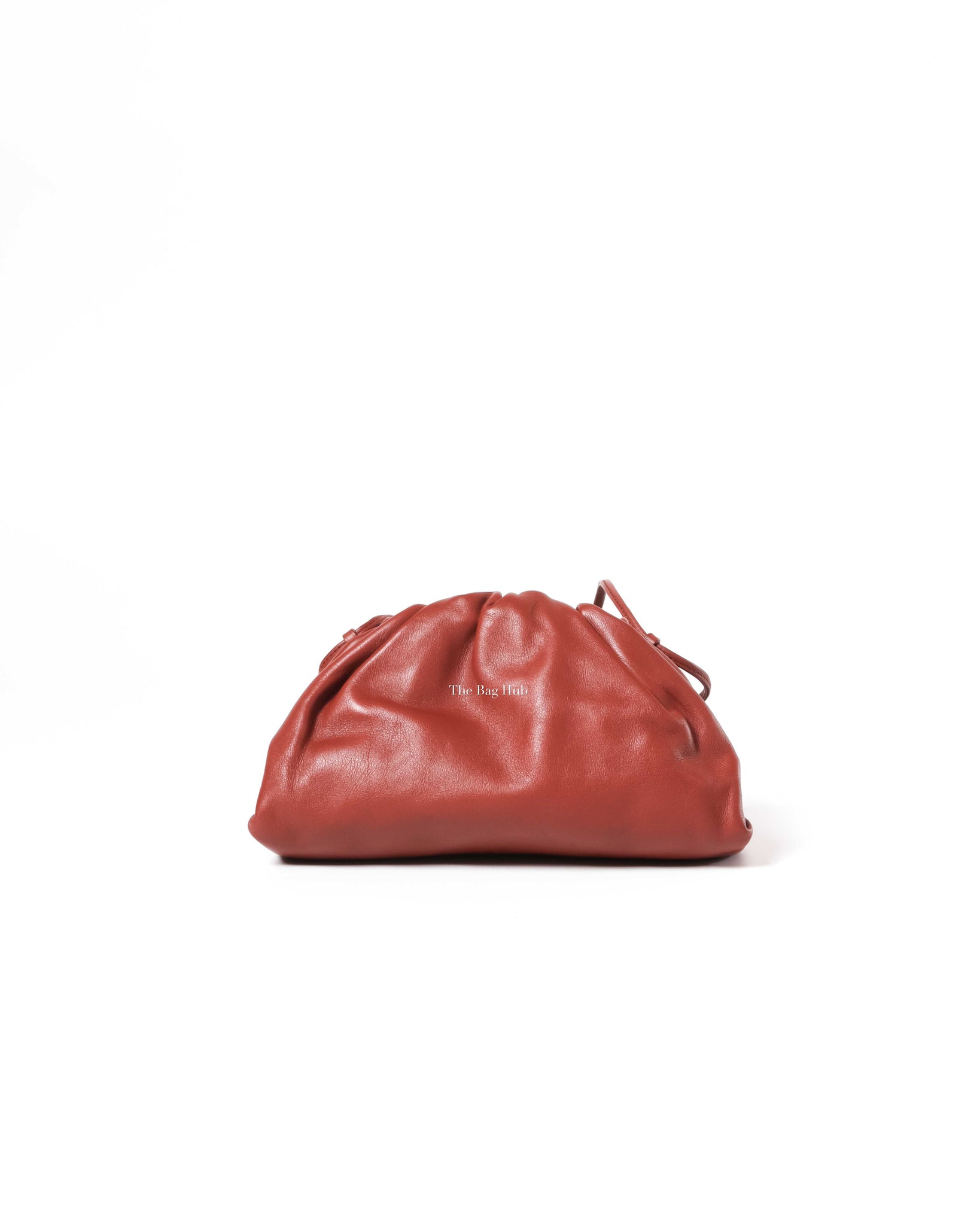 Bottega Veneta Rust Leather Mini Pouch Bag