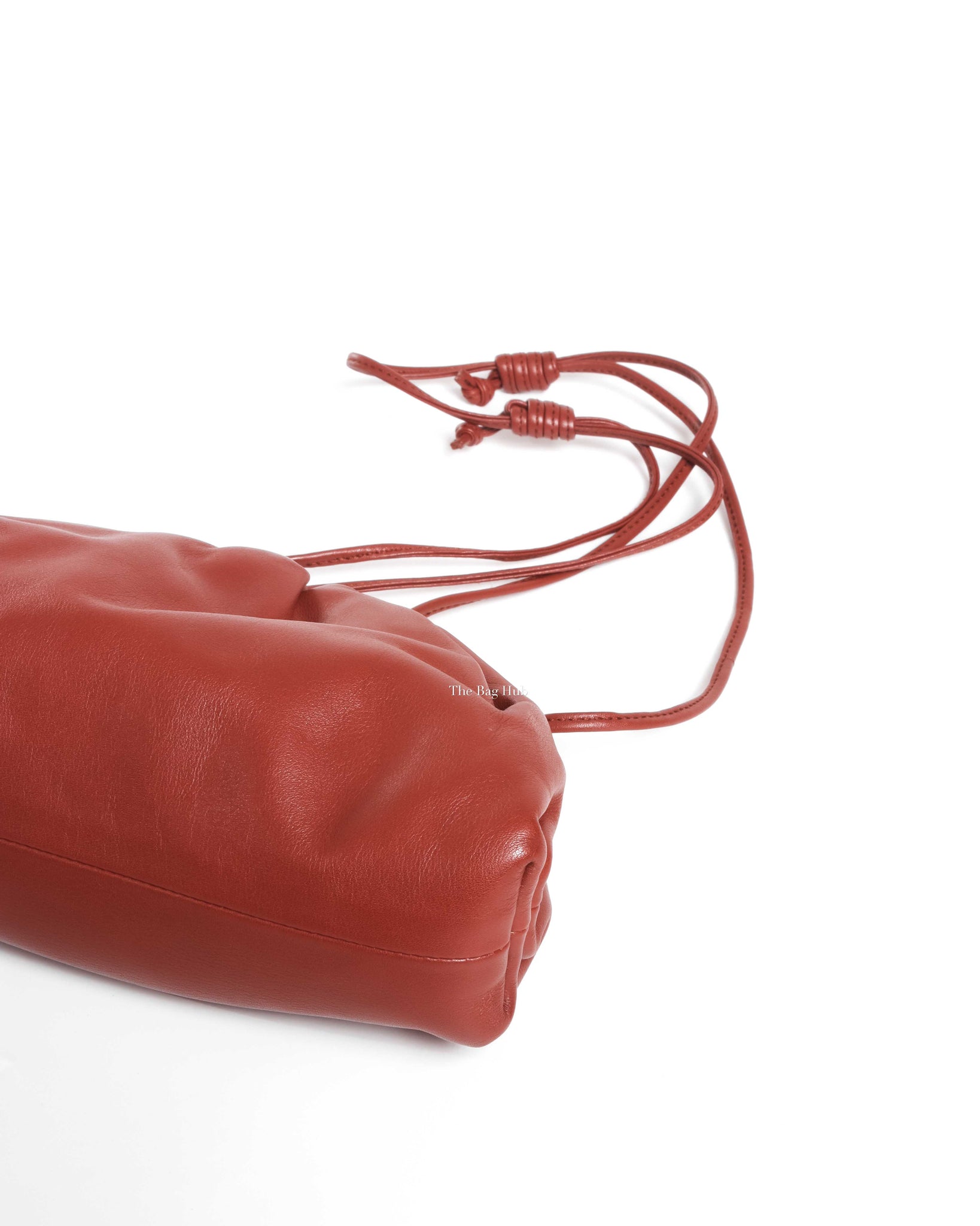 Bottega Veneta Rust Leather Mini Pouch Bag