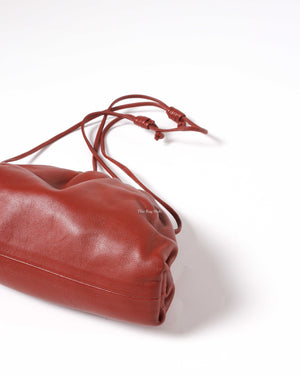 Bottega Veneta Rust Leather Mini Pouch Bag
