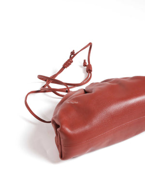 Bottega Veneta Rust Leather Mini Pouch Bag