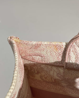 Dior Pink Toile de Jouy Medium Book Tote