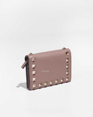 Valentino rockstud compact wallet Clearance