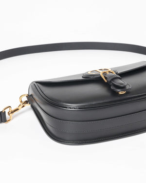 Dior Black Leather Bobby Medium Bag