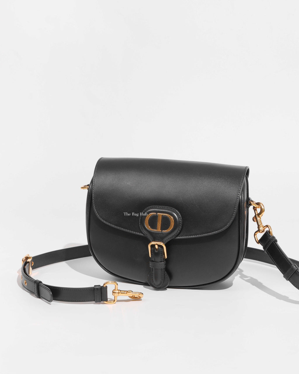 Dior Black Leather Bobby Medium Bag