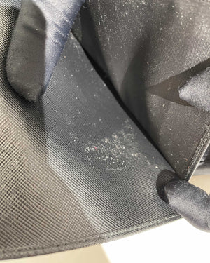 Prada Black Saffiano Passport Holder