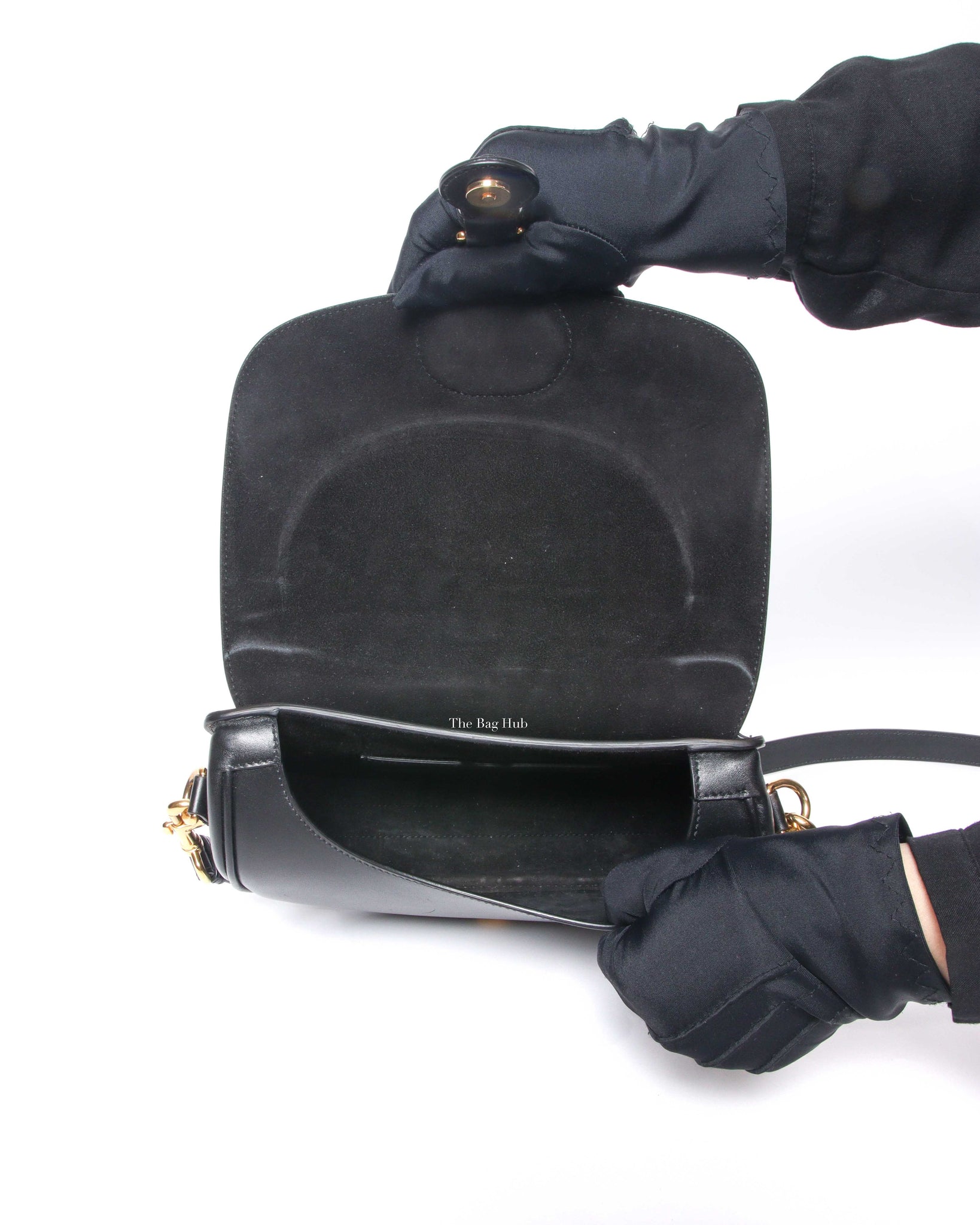 Dior Black Leather Bobby Medium Bag