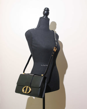 Dior Black Box Calfskin 30 Montaigne Shoulder Bag
