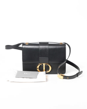 Dior Black Box Calfskin 30 Montaigne Shoulder Bag