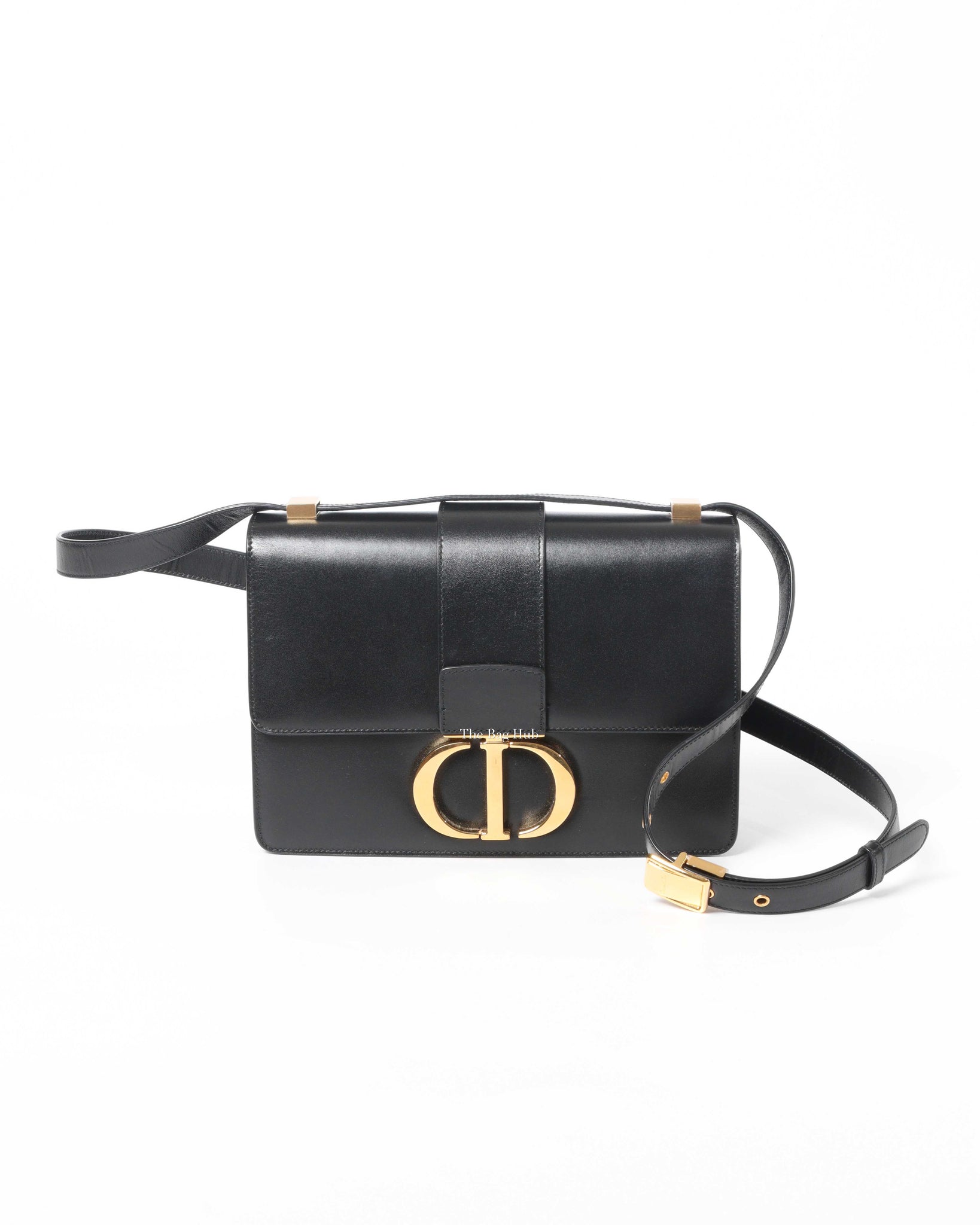Dior Black Box Calfskin 30 Montaigne Shoulder Bag