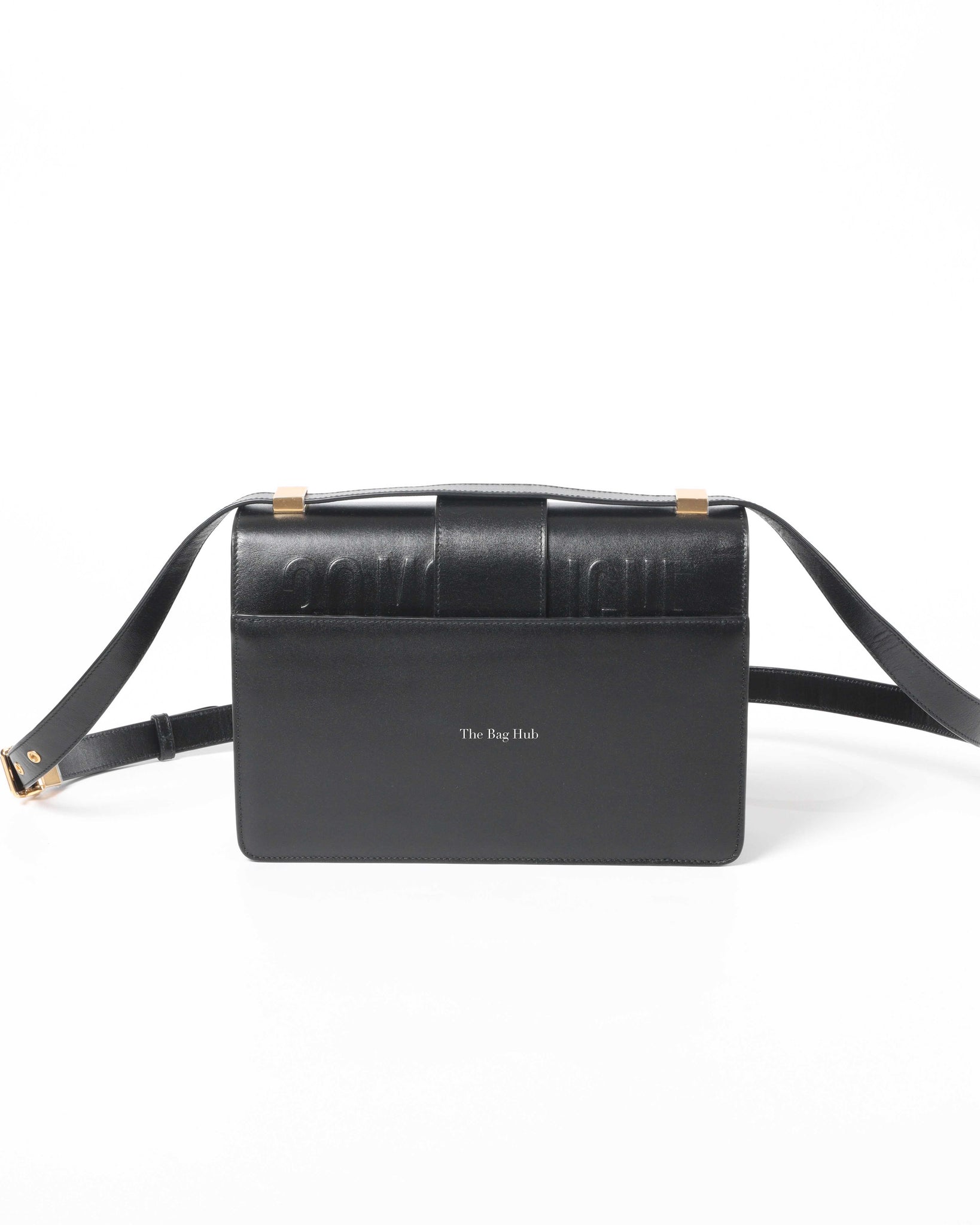 Dior Black Box Calfskin 30 Montaigne Shoulder Bag