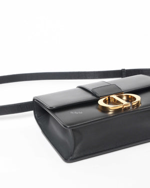 Dior Black Box Calfskin 30 Montaigne Shoulder Bag