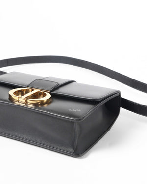 Dior Black Box Calfskin 30 Montaigne Shoulder Bag