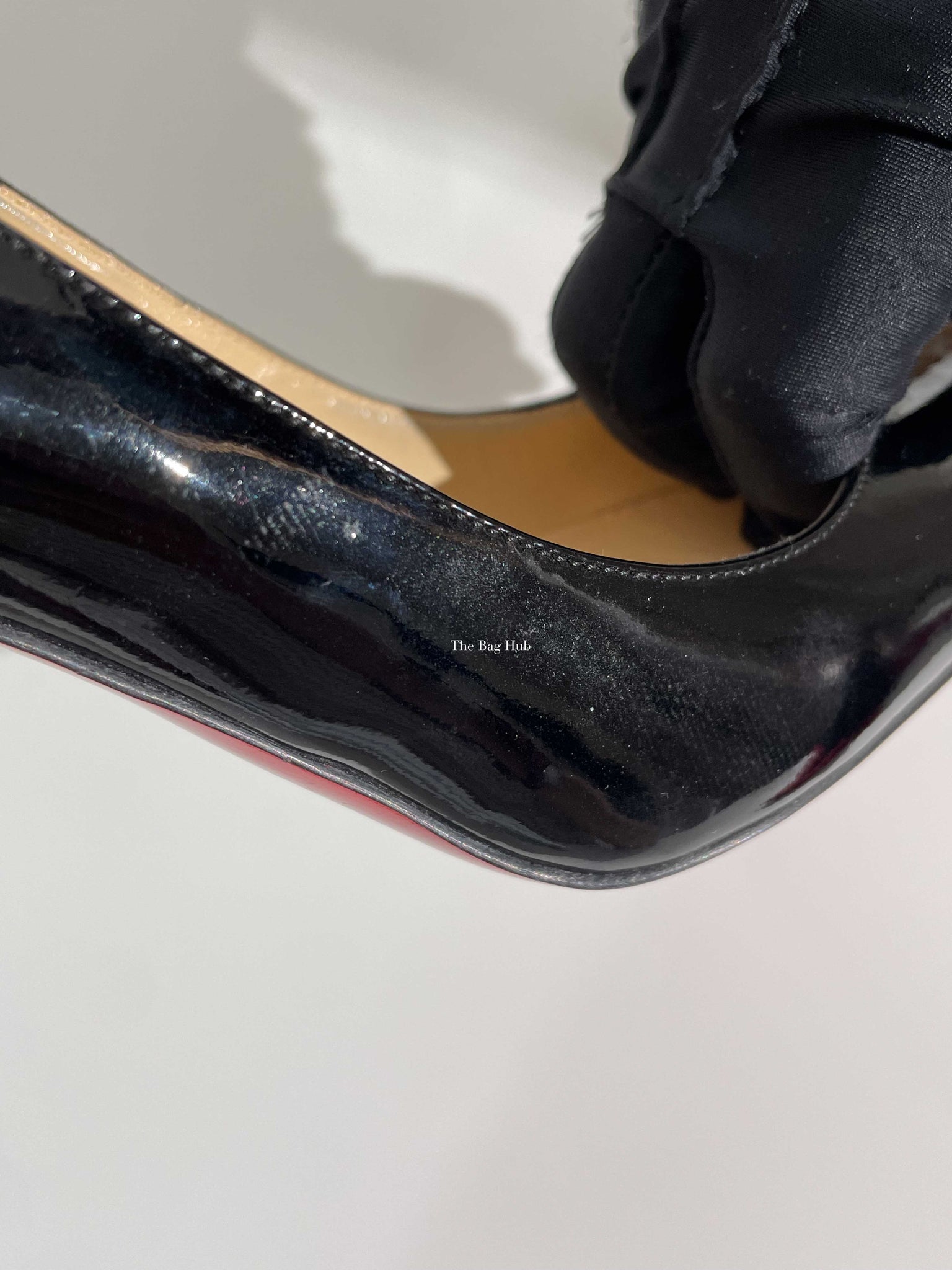 Louboutin Black Fifi 85 Patent Heels Size 36.5