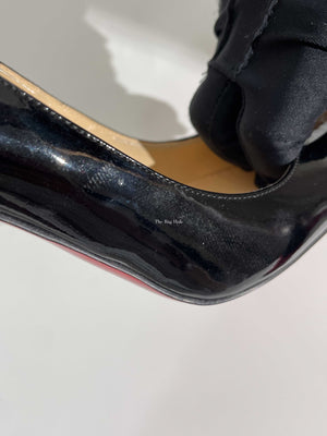 Louboutin Black Fifi 85 Patent Heels Size 36.5