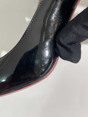 Louboutin Black Fifi 85 Patent Heels Size 36.5