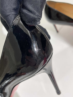 Louboutin Black Fifi 85 Patent Heels Size 36.5