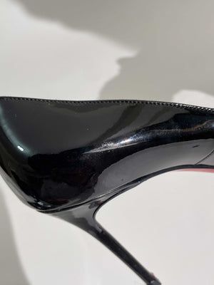 Louboutin Black Fifi 85 Patent Heels Size 36.5