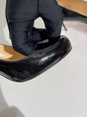 Louboutin Black Fifi 85 Patent Heels Size 36.5