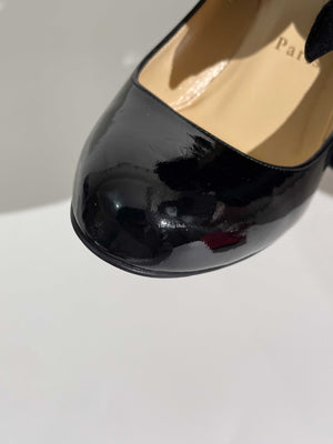 Louboutin Black Fifi 85 Patent Heels Size 36.5