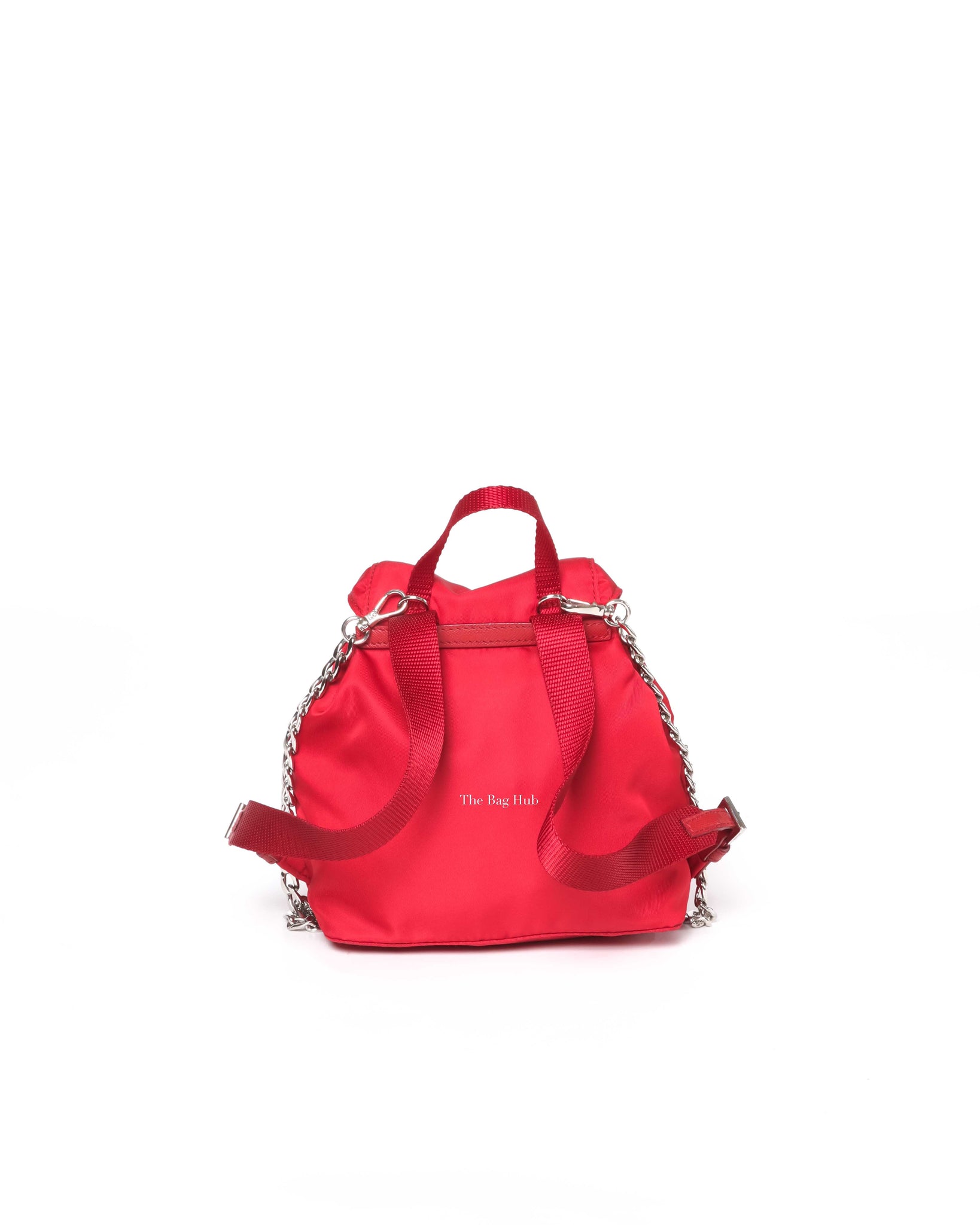 Prada Red Nylon Mini Backback Bag-3