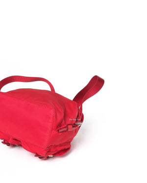Prada Red Nylon Mini Backback Bag-9